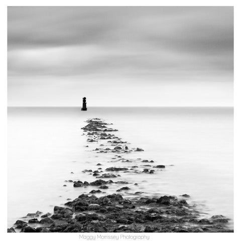 'Faraway Lighthouse' Dublin Bay Photograph