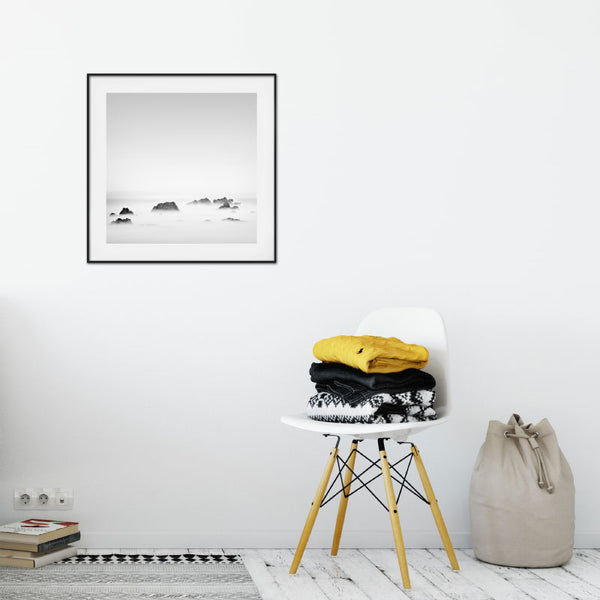 'Sea Rock' Minimalist Ocean Wall Art