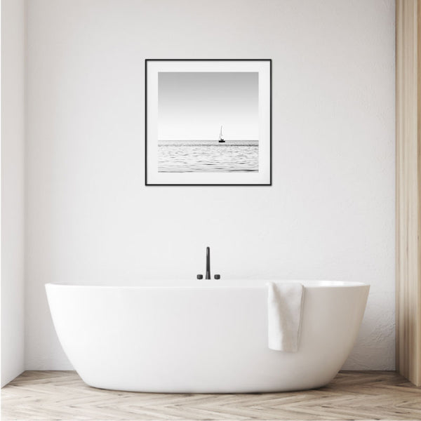 'Sailing Through Silver Light' Black and White Photograph Print
